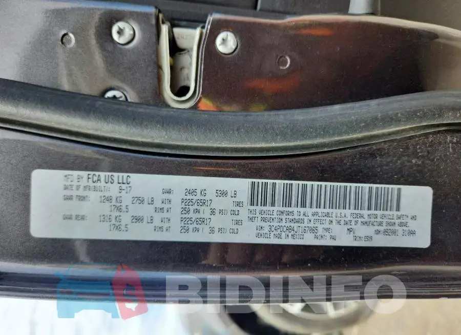 3C4PDCAB4JT167065 Photo# 13