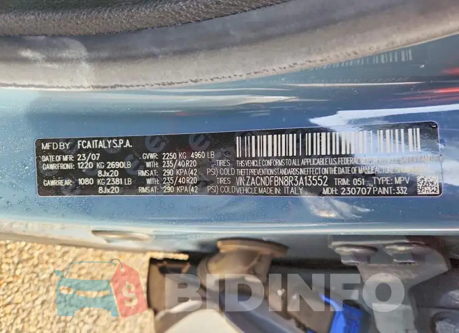 ZACNDFBN8R3A13552 Photo# 13