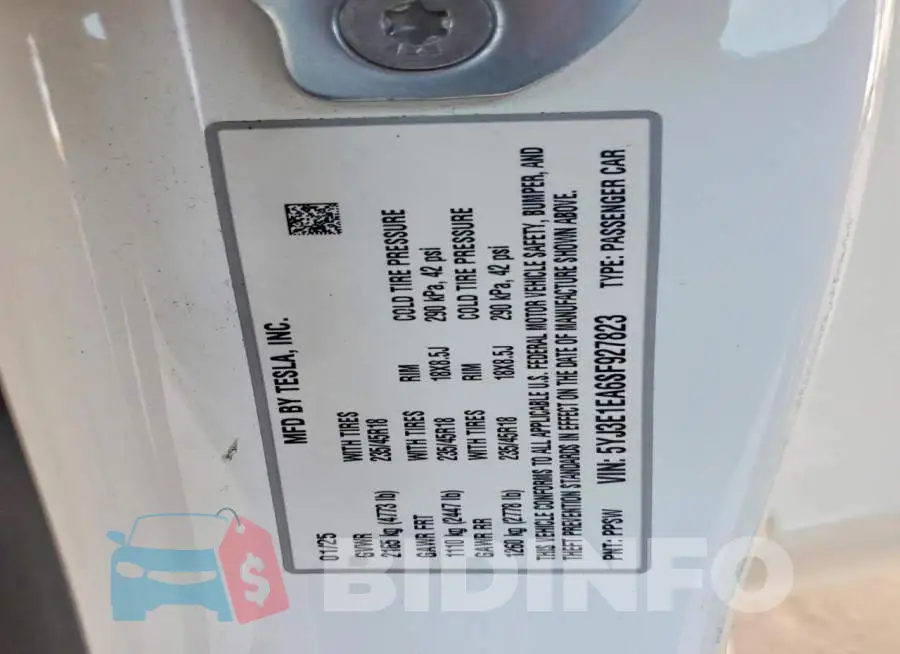5YJ3E1EA6SF927823 Photo# 12