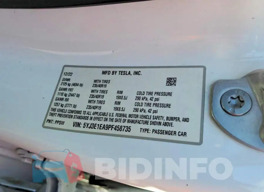 5YJ3E1EA9PF458735 Photo# 13