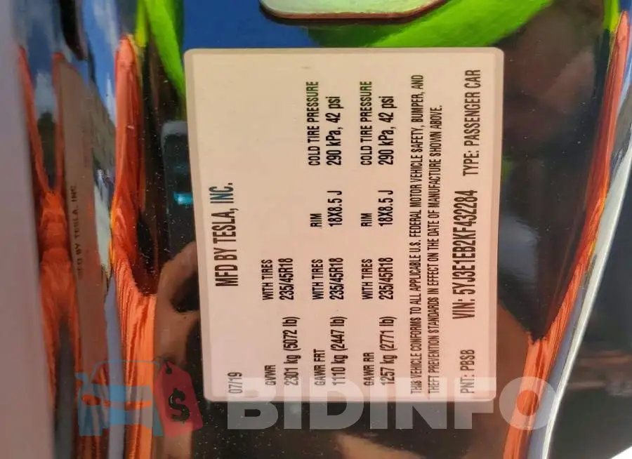 5YJ3E1EB2KF432284 Photo# 12