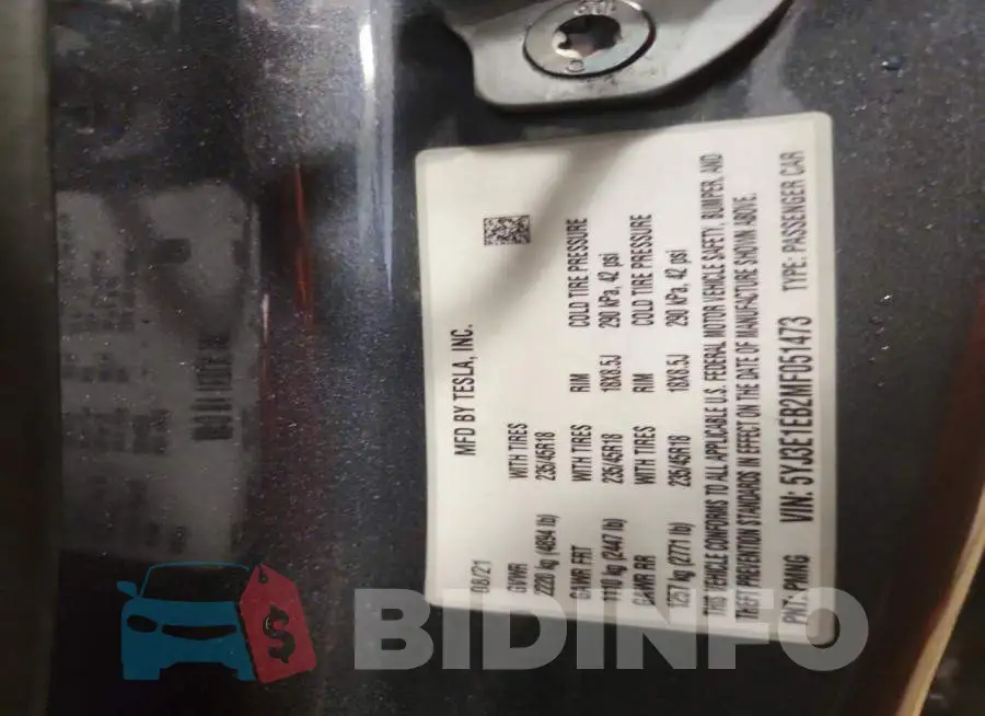 5YJ3E1EB2MF051473 Photo# 12