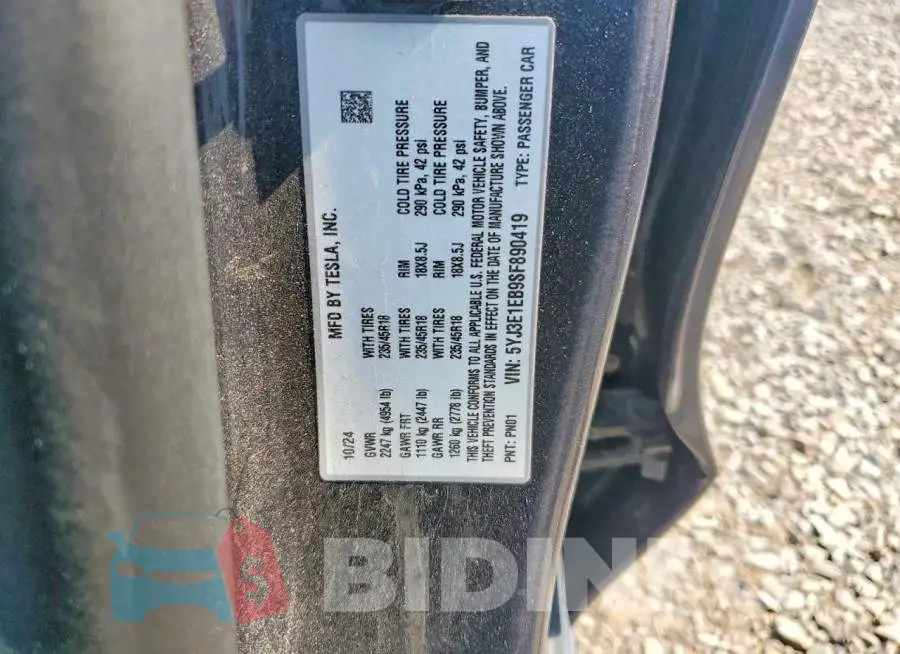 5YJ3E1EB9SF890419 Photo# 12