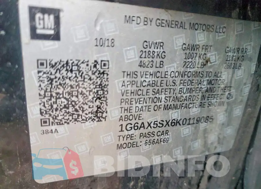 1G6AX5SX6K0119085 Photo# 12