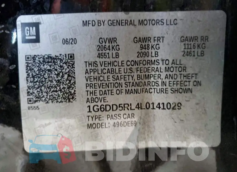 1G6DD5RL4L0141029 Photo# 12