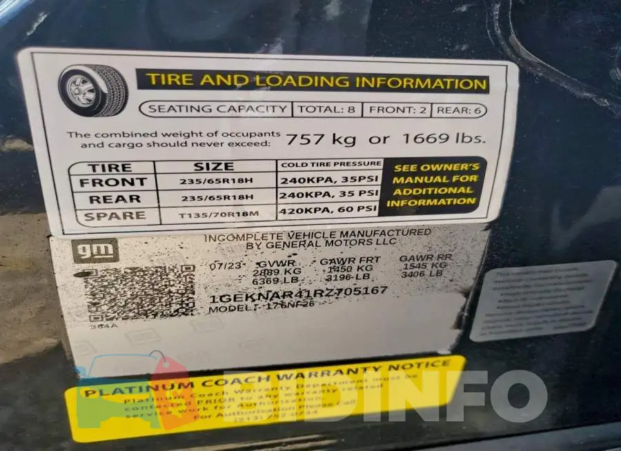 1GEKNAR41RZ705167 Photo# 12