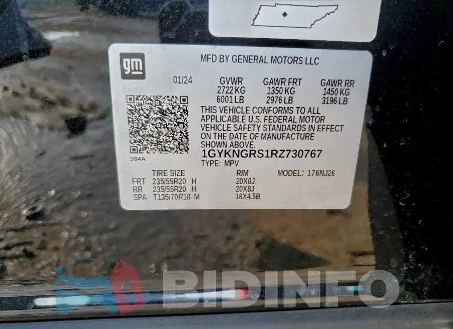 1GYKNGRS1RZ730767 Photo# 13