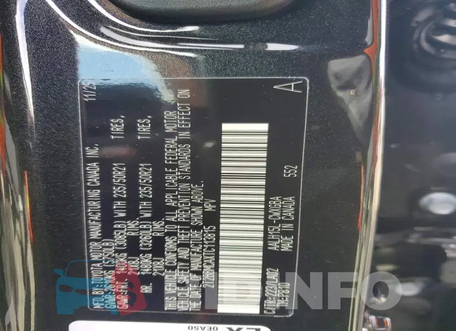 2T2BBMCAXTC113815 Photo# 12