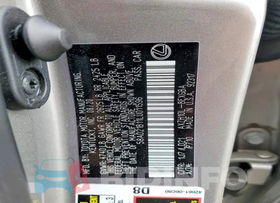 58AD21B11LU011596 Photo# 12