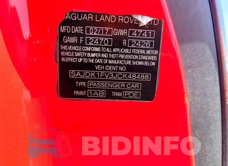 SAJDK1FV3JCK48488 Photo# 13