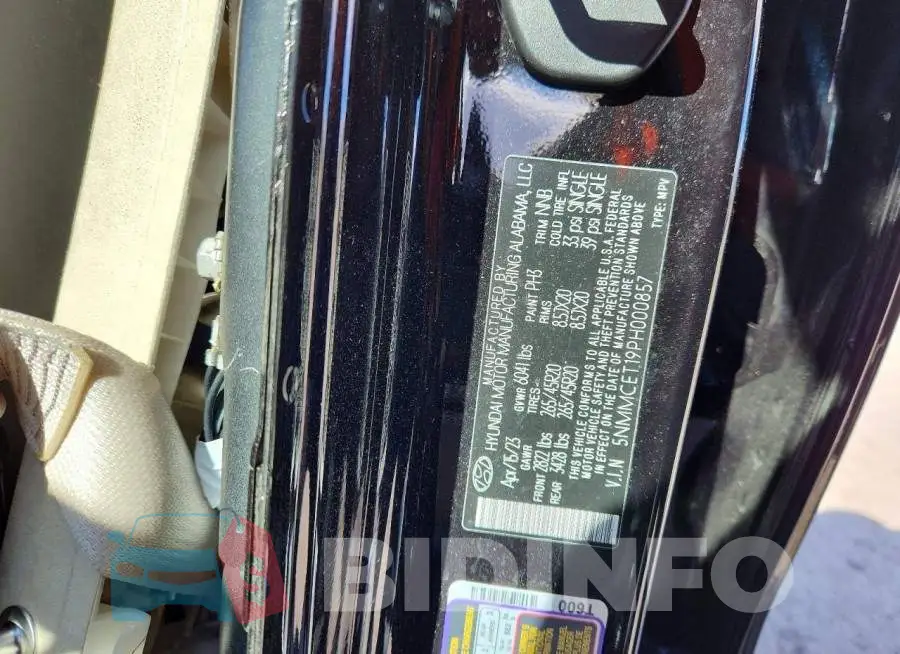 5NMMCET19PH000857 Photo# 13