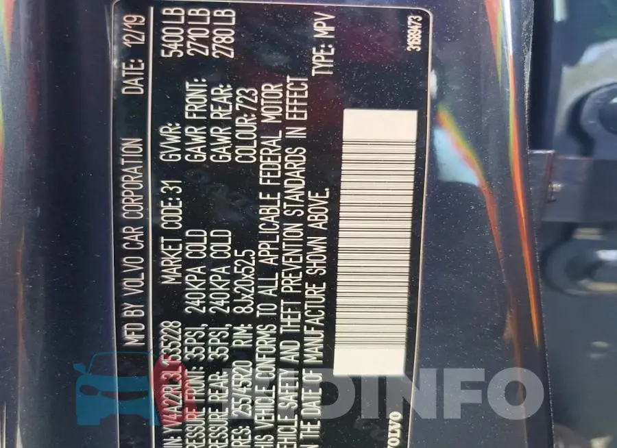 YV4A22RL3L1535228 Photo# 13