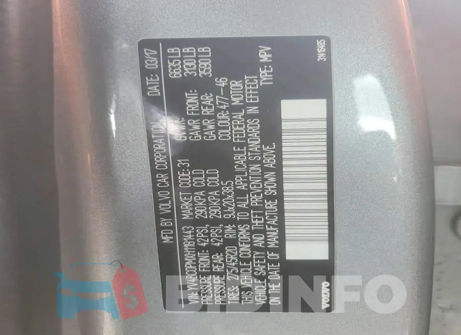 YV4BC0PMXH1181443 Photo# 13
