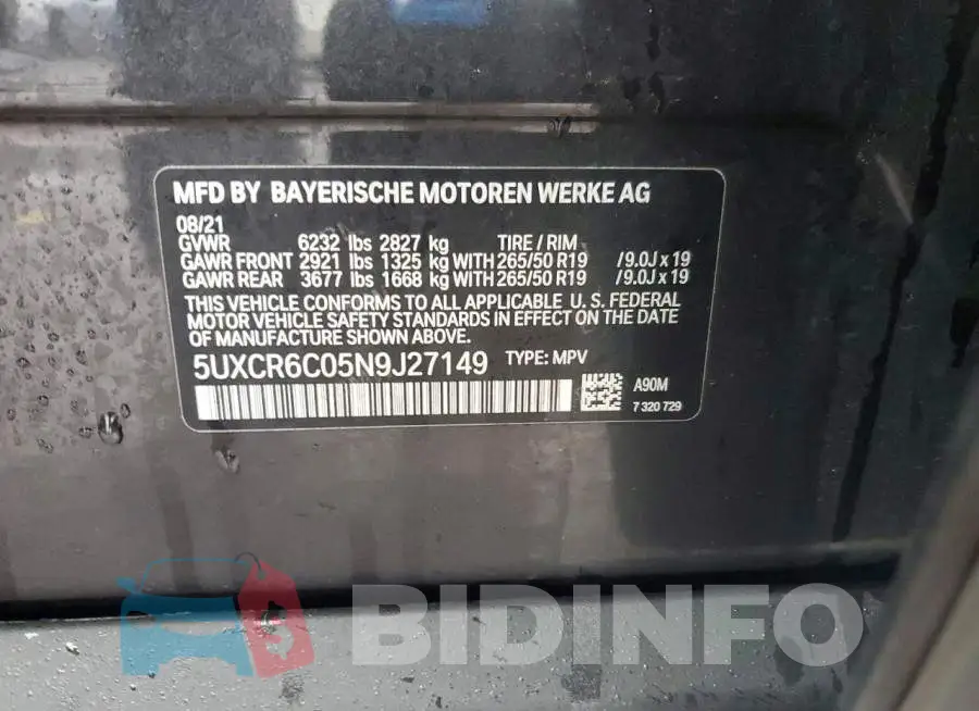 5UXCR6C05N9J27149 Photo# 13