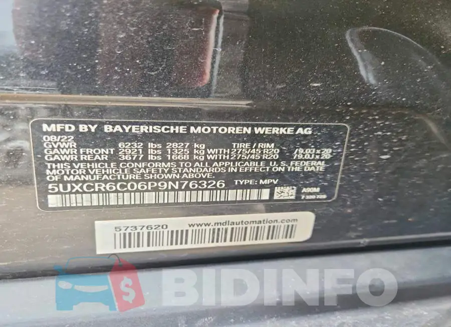 5UXCR6C06P9N76326 Photo# 13