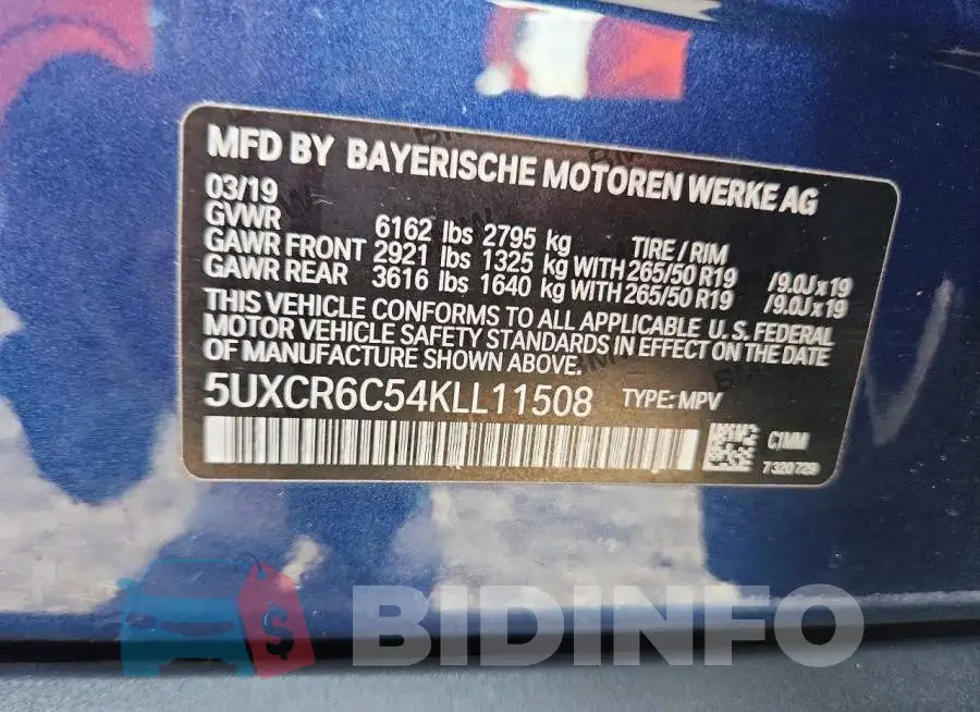 5UXCR6C54KLL11508 Photo# 12