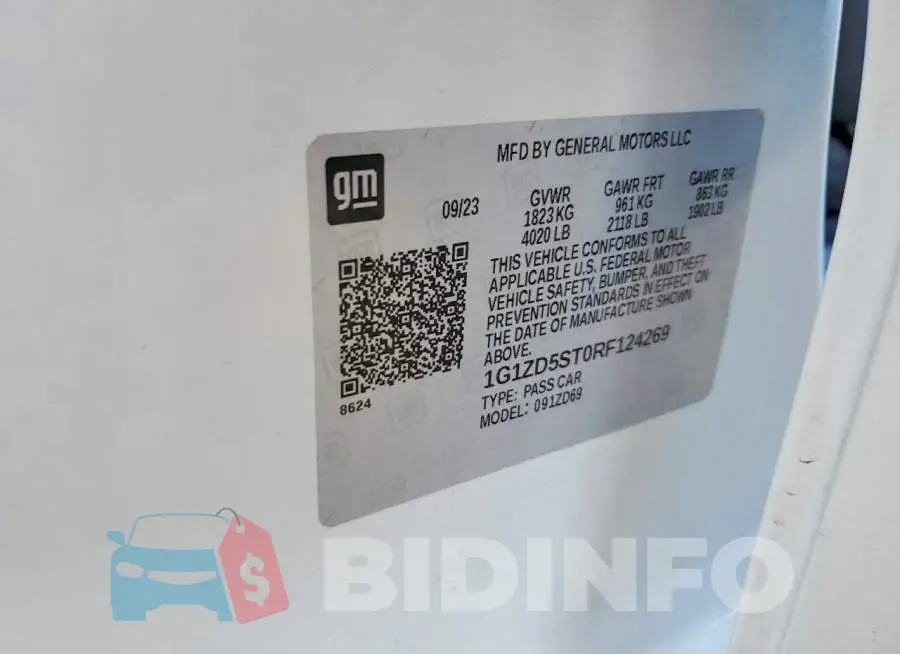 1G1ZD5ST0RF124269 Photo# 13