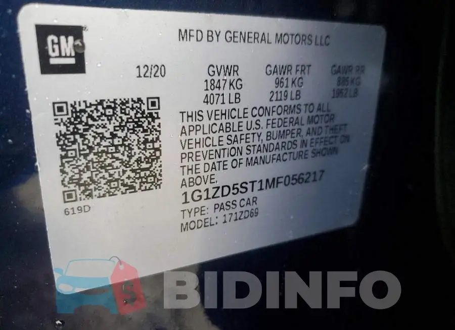 1G1ZD5ST1MF056217 Photo# 12