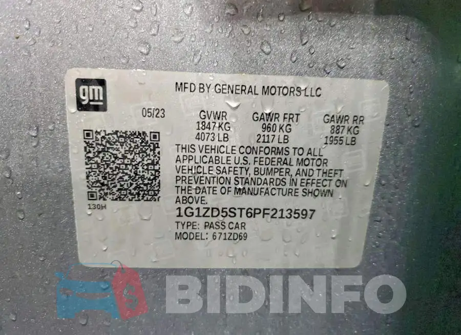 1G1ZD5ST6PF213597 Photo# 12