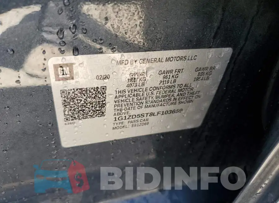 1G1ZD5ST8LF103659 Photo# 12