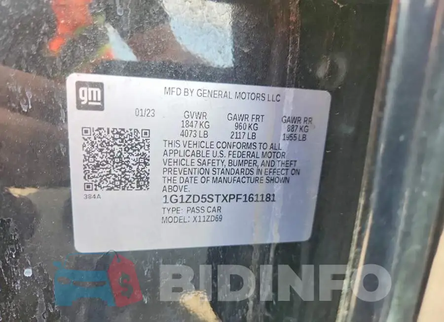 1G1ZD5STXPF161181 Photo# 13