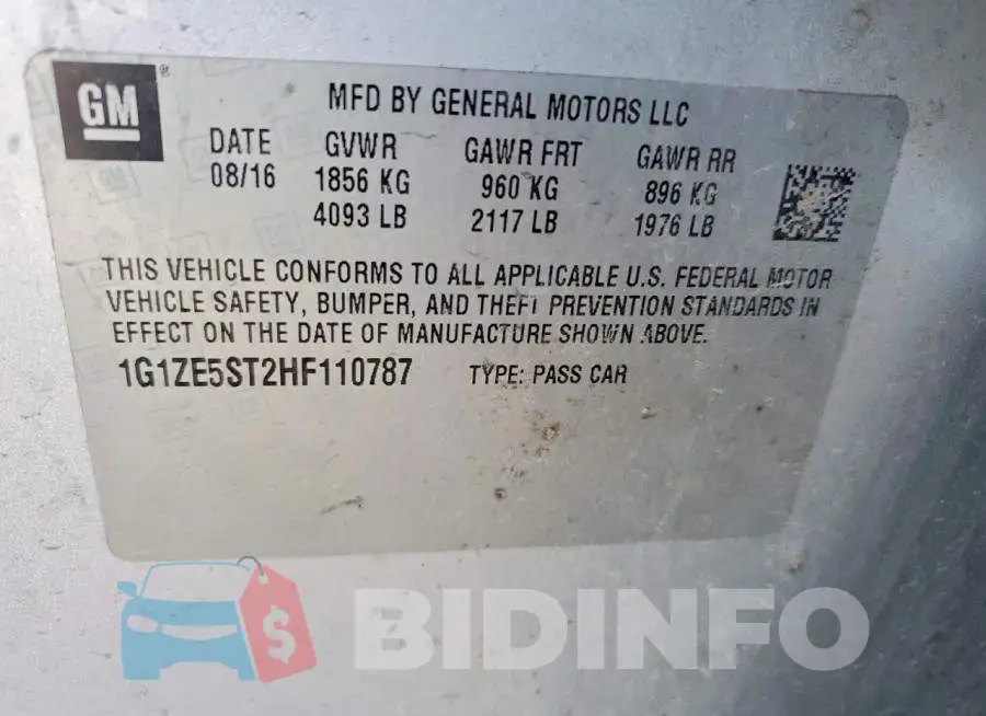 1G1ZE5ST2HF110787 Photo# 12