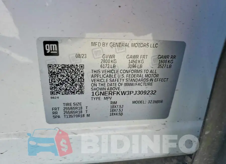 1GNERFKW3PJ309232 Photo# 12