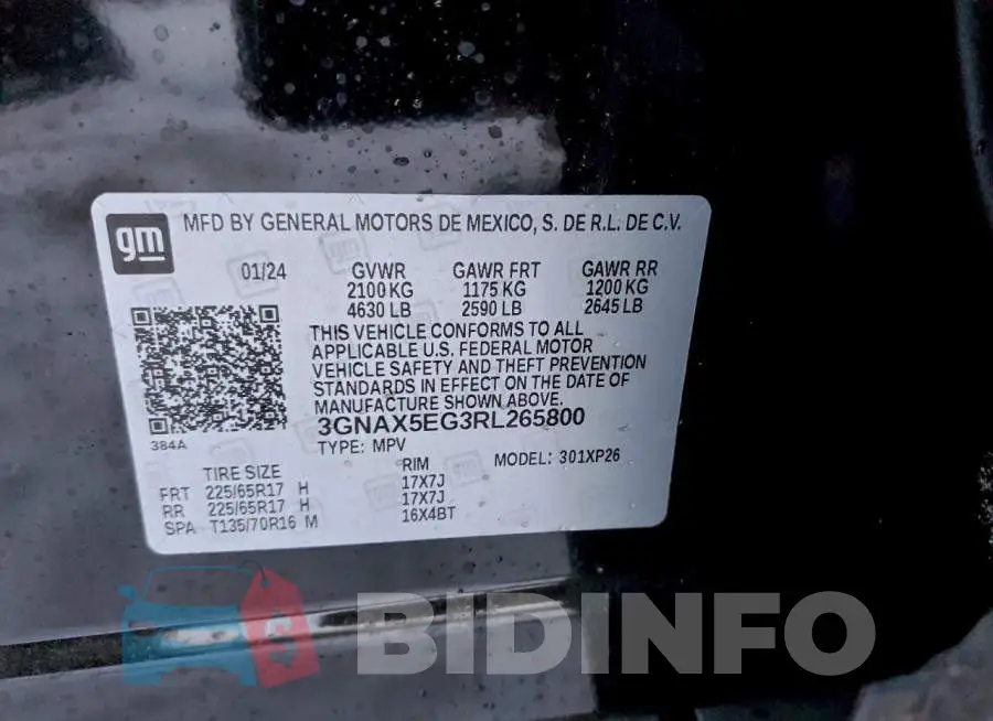 3GNAX5EG3RL265800 Photo# 13
