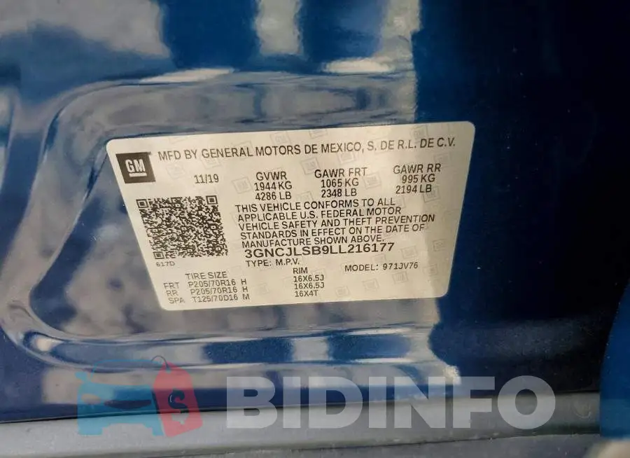 3GNCJLSB9LL216177 Photo# 12