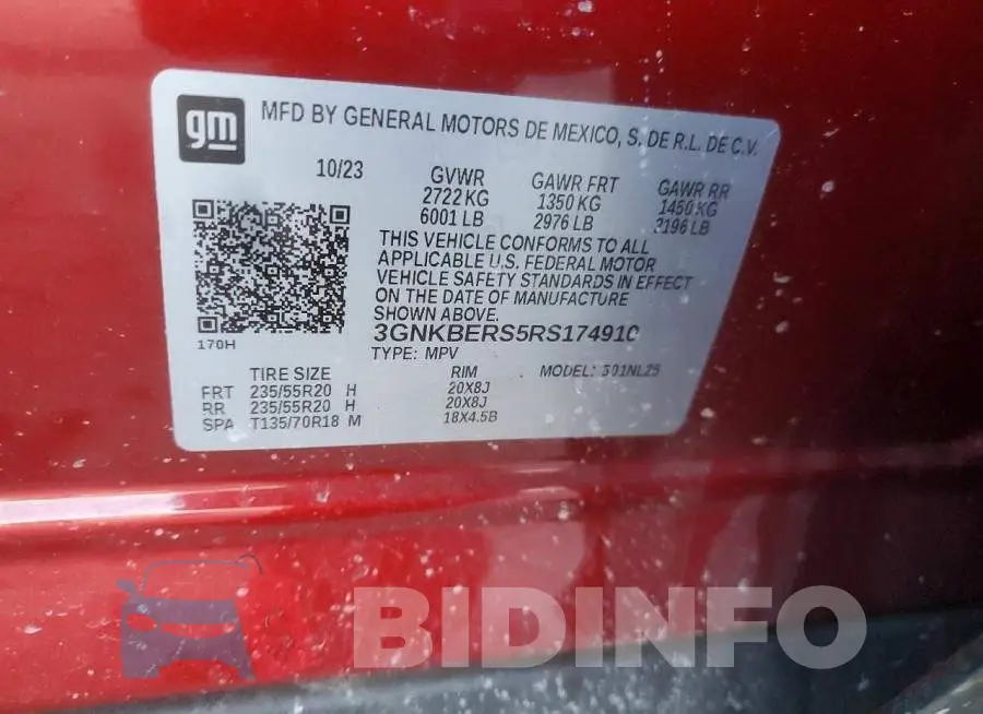3GNKBERS5RS174910 Photo# 13