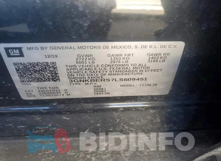 3GNKBERS7LS609451 Photo# 13