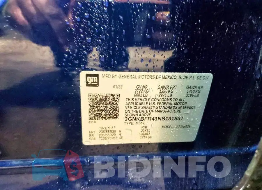 3GNKBFR41NS131537 Photo# 13