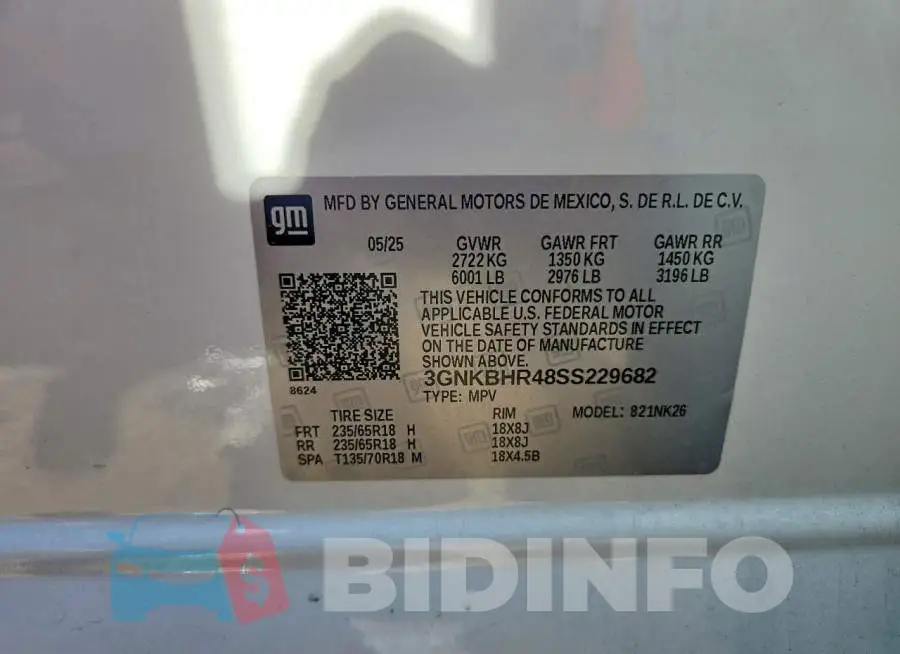3GNKBHR48SS229682 Photo# 14