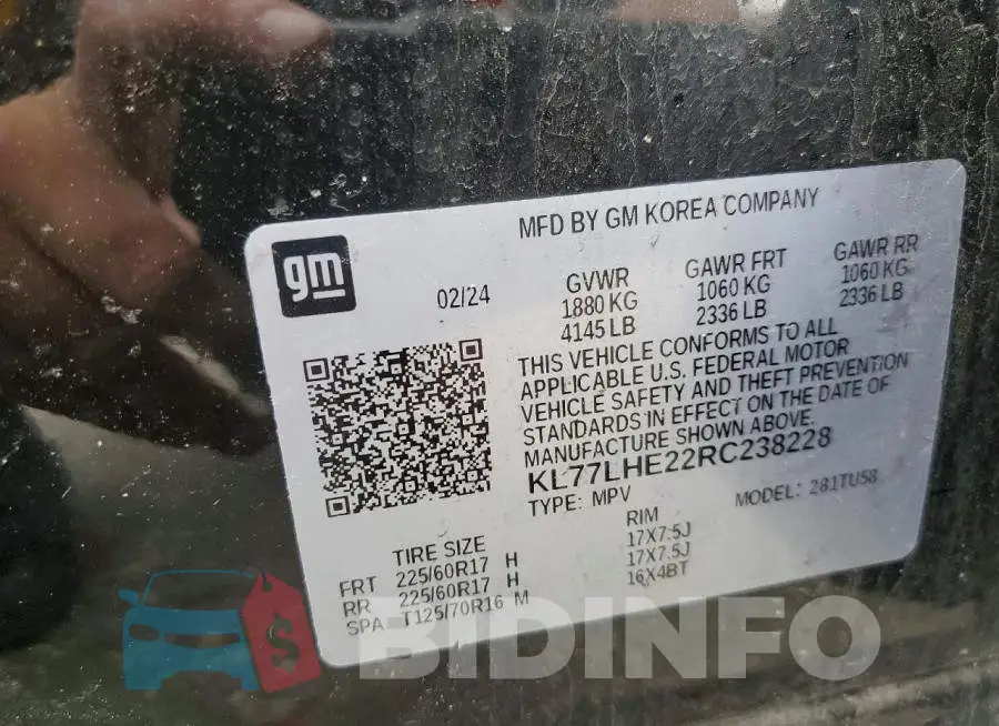 KL77LHE22RC238228 Photo# 13