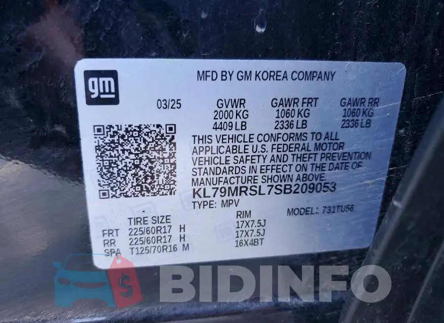 KL79MRSL7SB209053 Photo# 14