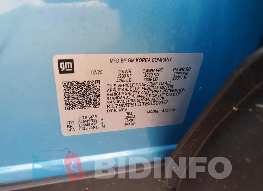 KL79MTSL5TB050757 Photo# 13