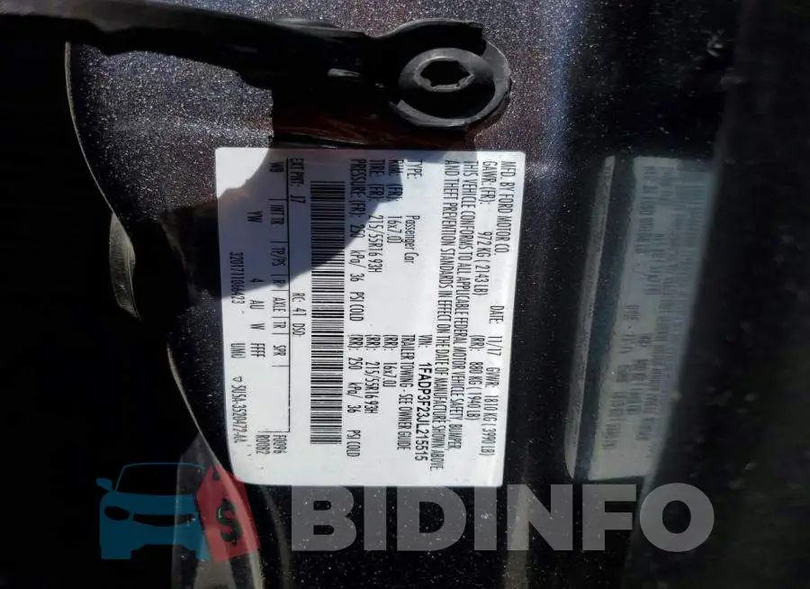 1FADP3F23JL215515 Photo# 13