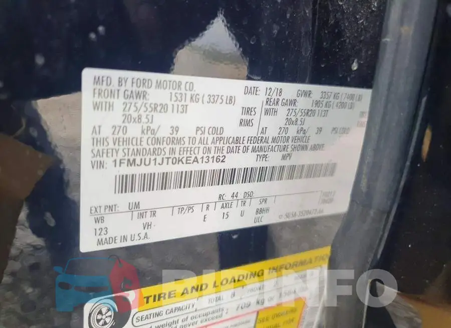 1FMJU1JT0KEA13162 Photo# 13
