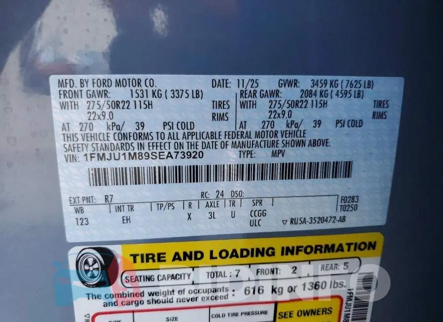 1FMJU1M89SEA73920 Photo# 14