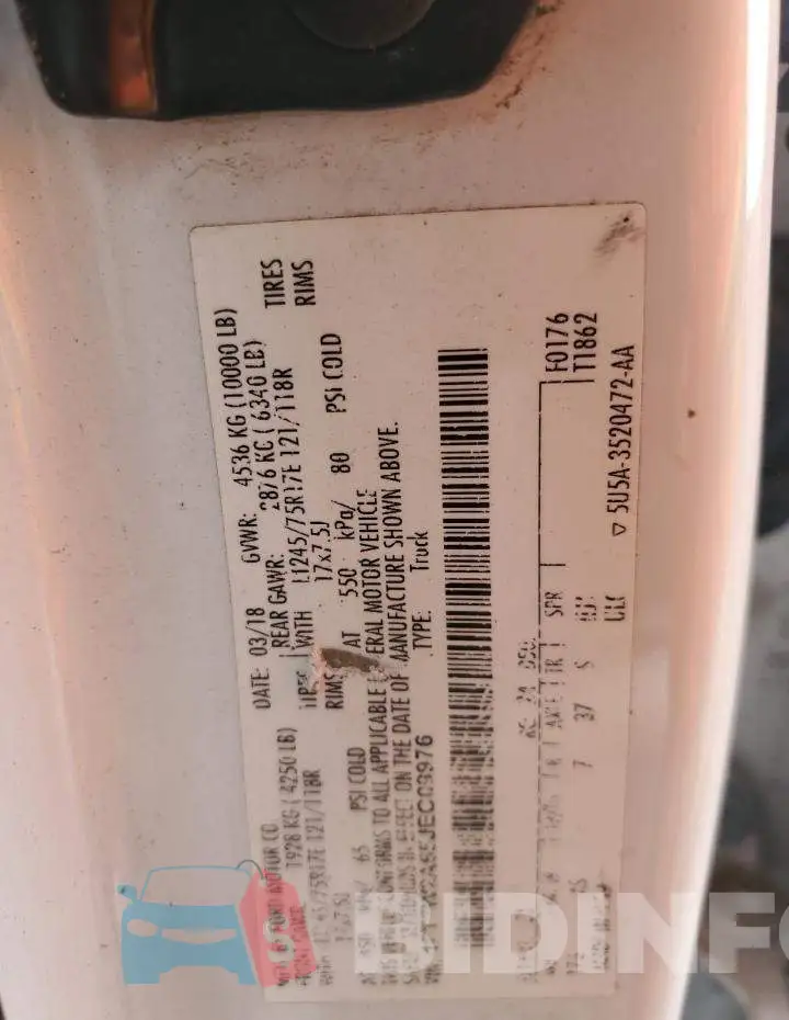 1FT7W2A65JEC09976 Photo# 12