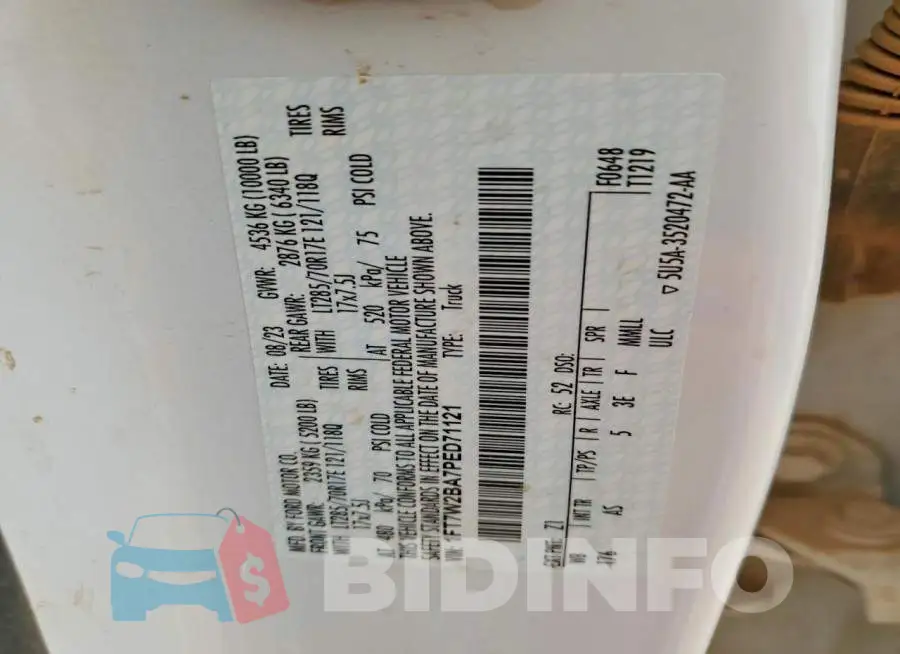 1FT7W2BA7PED71121 Photo# 13