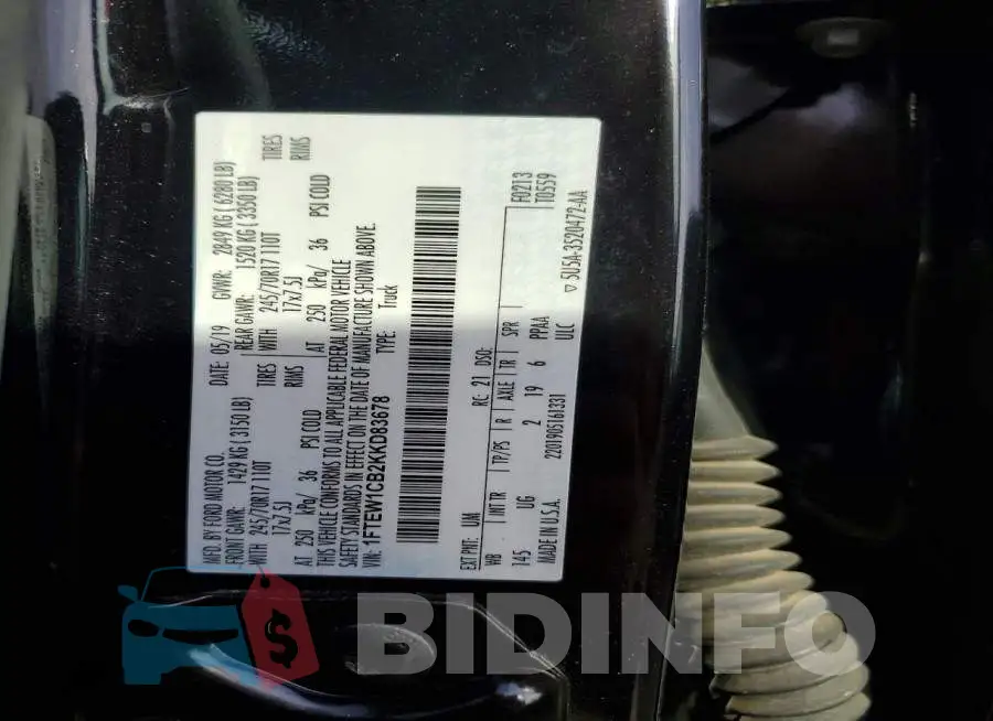 1FTEW1CB2KKD83678 Photo# 13
