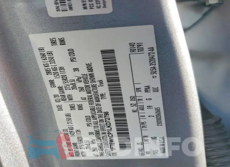 1FTEW1CP1LKD72796 Photo# 12