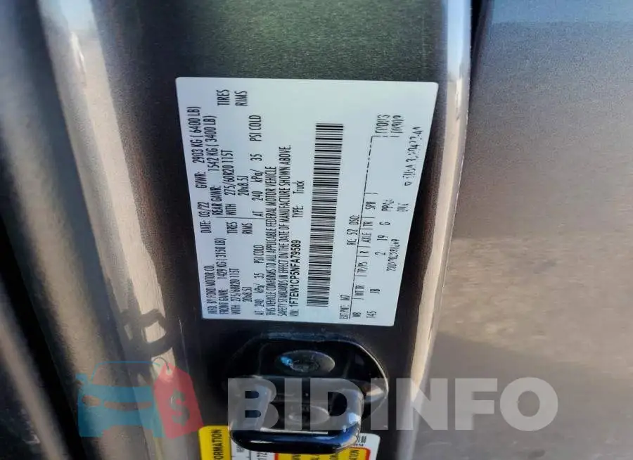 1FTEW1CP5NFA79589 Photo# 13