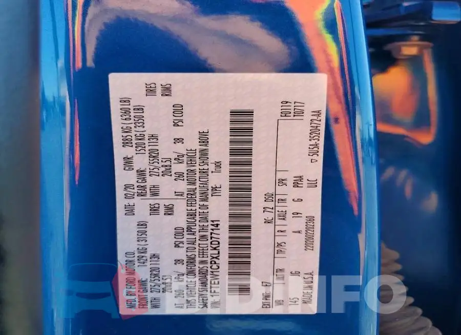 1FTEW1CPXLKD77141 Photo# 12