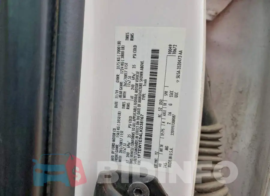 1FTEW1E54LKD38167 Photo# 13
