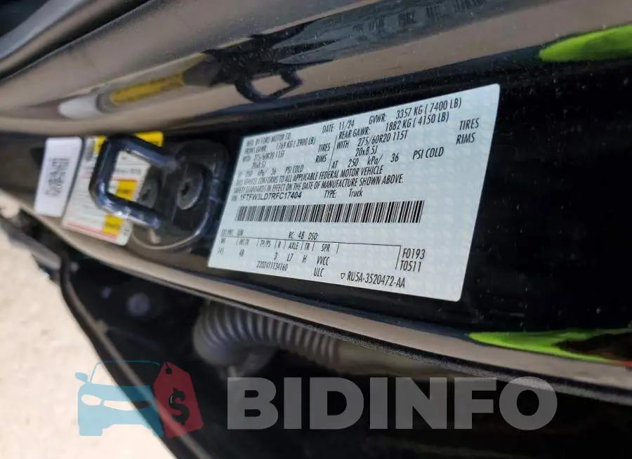 1FTFW3LD7RFC17404 Photo# 12