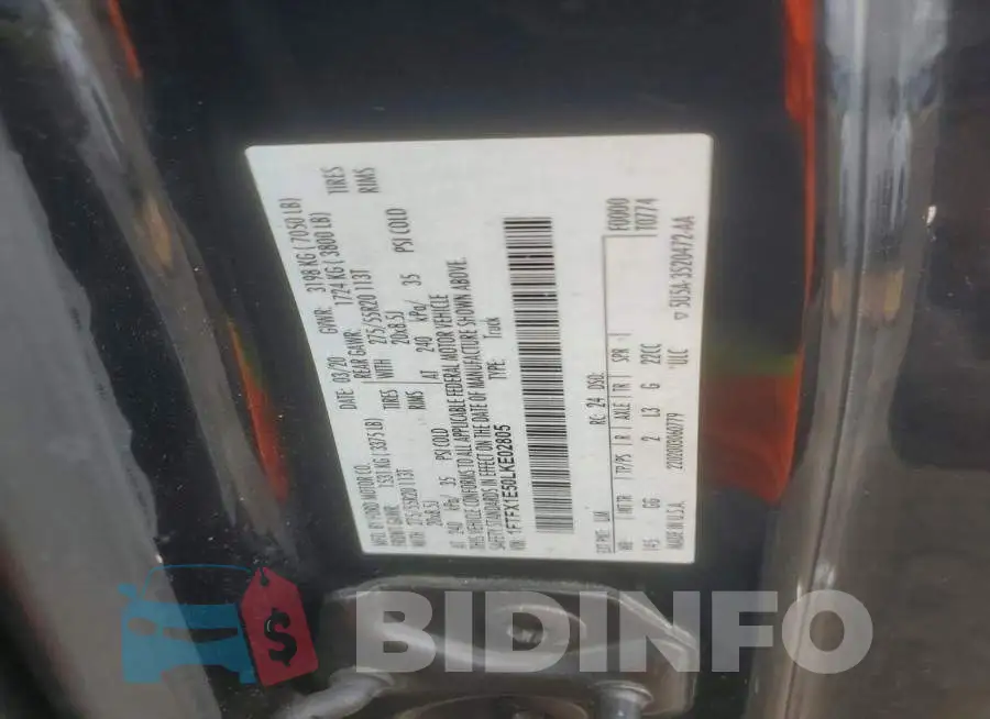 1FTFX1E50LKE02805 Photo# 12