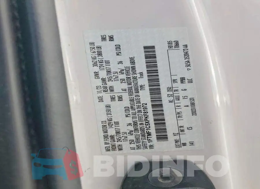1FTMF1C5XPKF81972 Photo# 12
