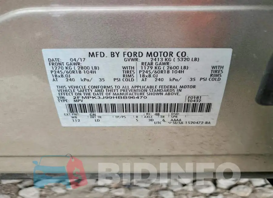 2FMPK3J99HBB96470 Photo# 13